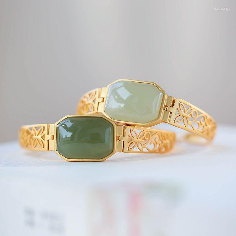 

Bangle Sansheng Sanshi Bracelet Light Luxury Minority Exquisite Design Good Luck Comes Young Mother Style