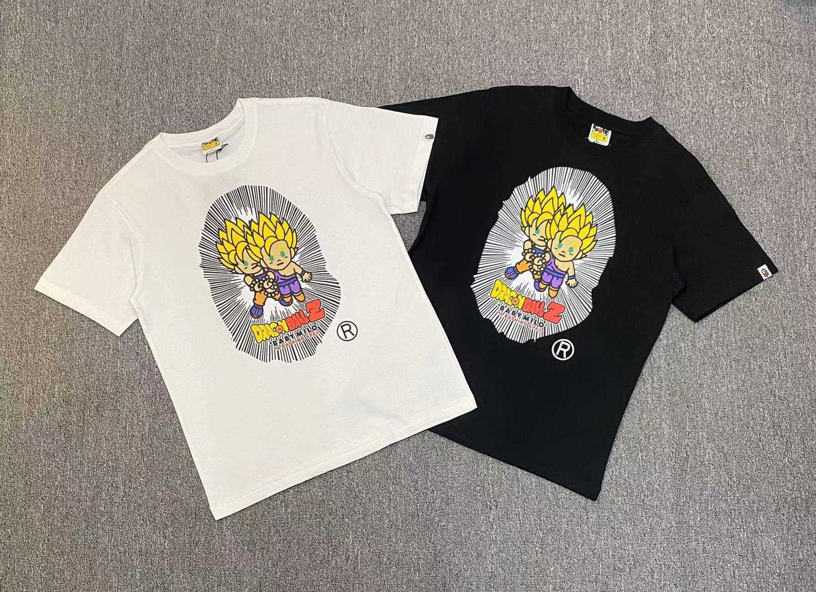 

Fashion designer luxury High Quality Summer Brand Ape Head Men' Cartoon Cotton Pullover Short Sleeve Loose Fit T-Shirt, White