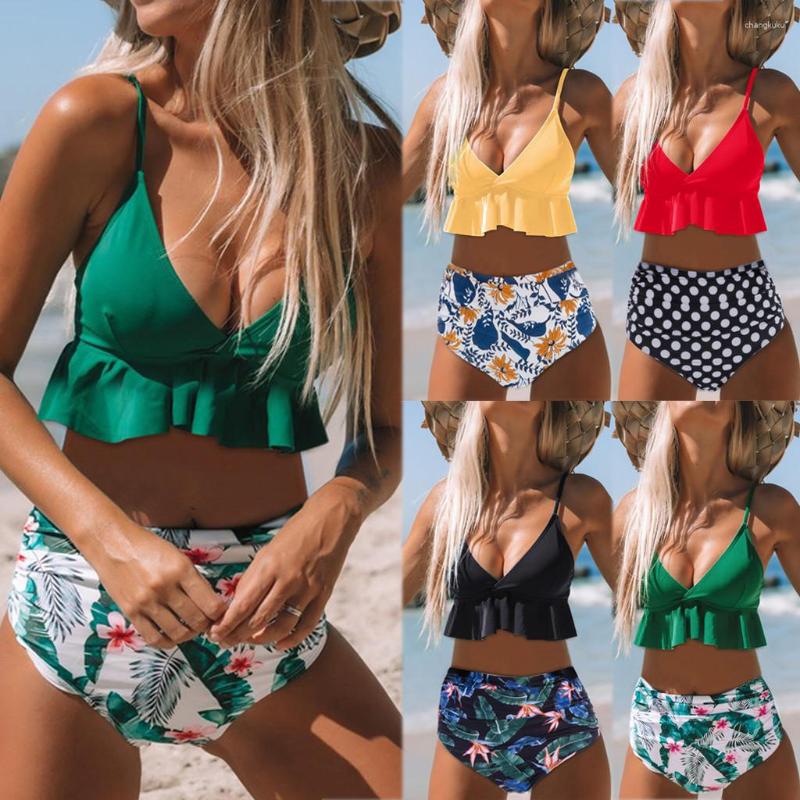 

Women's Swimwear 2023 Green Solid Bikini Set Women Triangle Sexy Two Pieces Girl Plain Beach Bathing Suit Swimsuits, Black