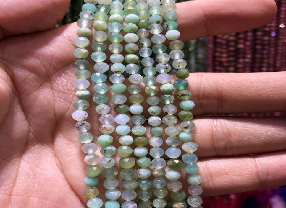 

5strings of 155quot Natural Chrysoprase Beads Faceted Tiny BeadsFaceted Round Spacer Gemstone BeadsApprox 2mm 3mm 4mm Ro3473769