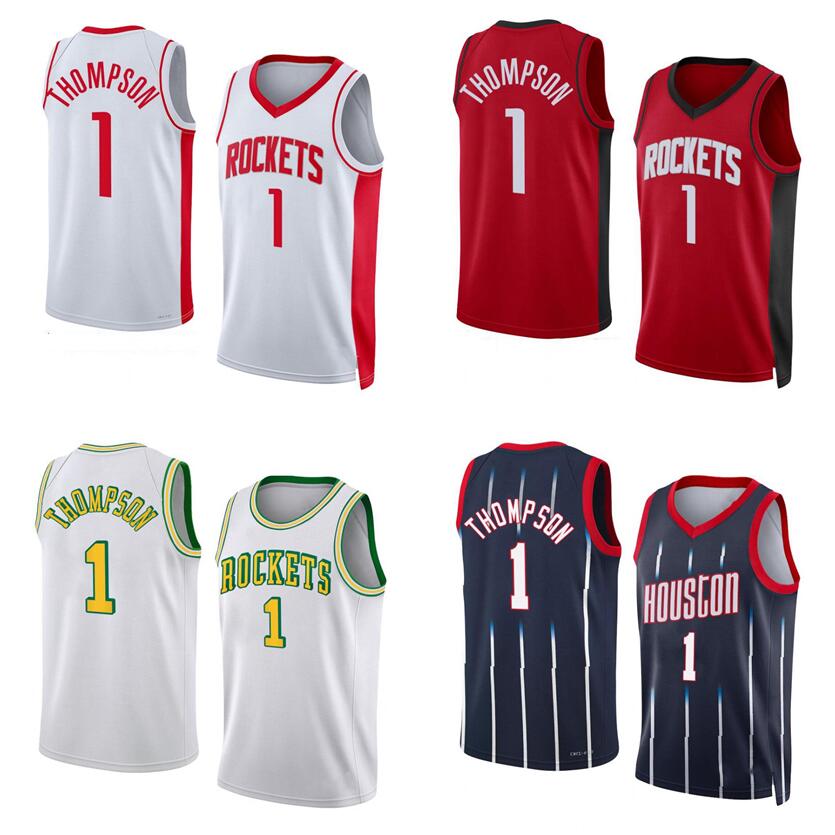 

Amen Thompson Basketball jerseys S-XXL 2023 Draft white red Men Women kids city jersey, With logo
