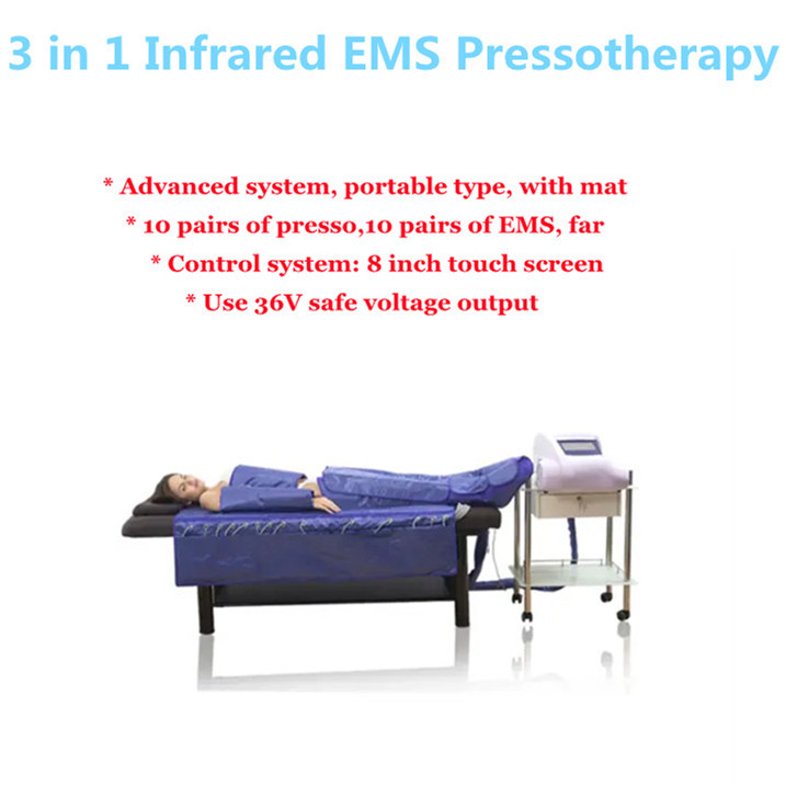 

Multifunctional pressotherapy lymphatic drainage machine 3 in 1