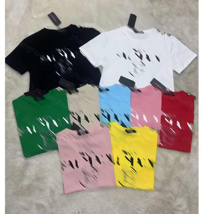 

23ss Womens T-Shirt womens designer clothing tee Pure cotton Hardware shoulder buckle letters print short sleeve T-shirt 9 colors available womens clothes a1, Yellow