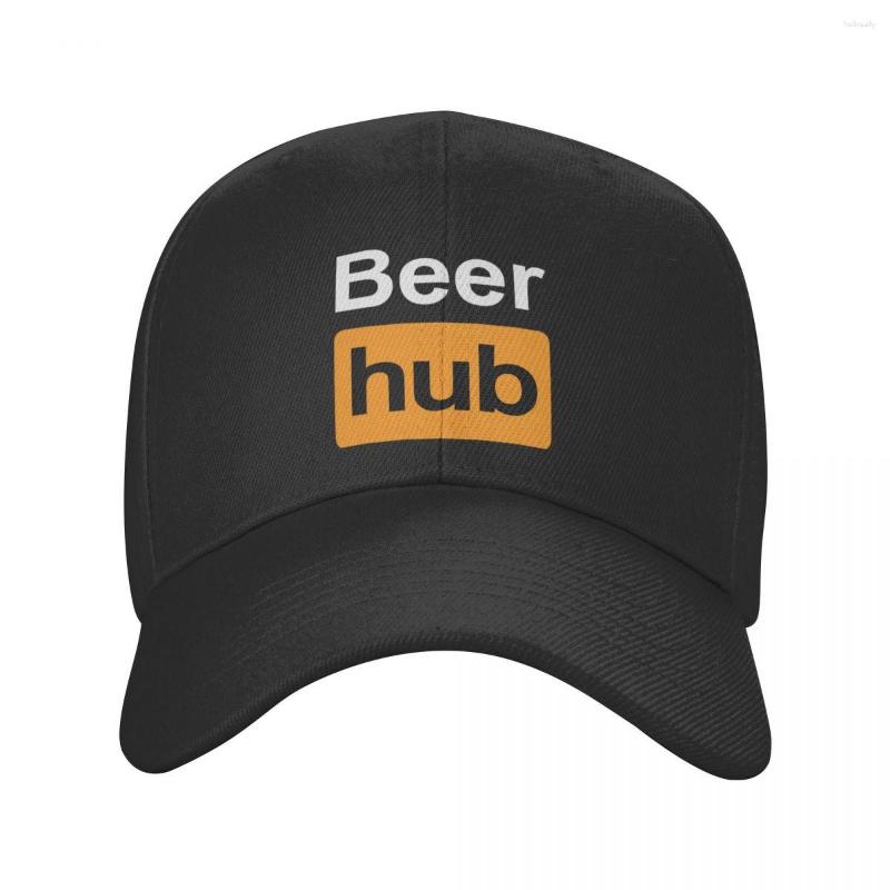 

Ball Caps Custom Beer Hub Baseball Cap Men Women Breathable Beerhub Dad Hat Outdoor Alcohol Lover Snapback, White