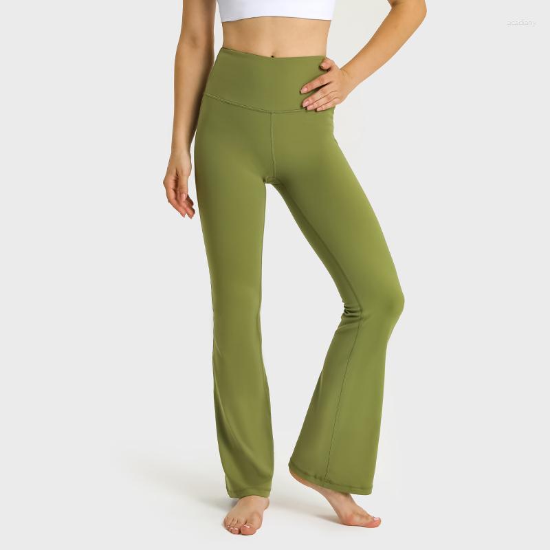 

Active Pants Solid Color 25" Fitness Women Sports High Waist Trumpet Yoga Leggings Stomach Athletic Workout Training Soft With Pockets, Black