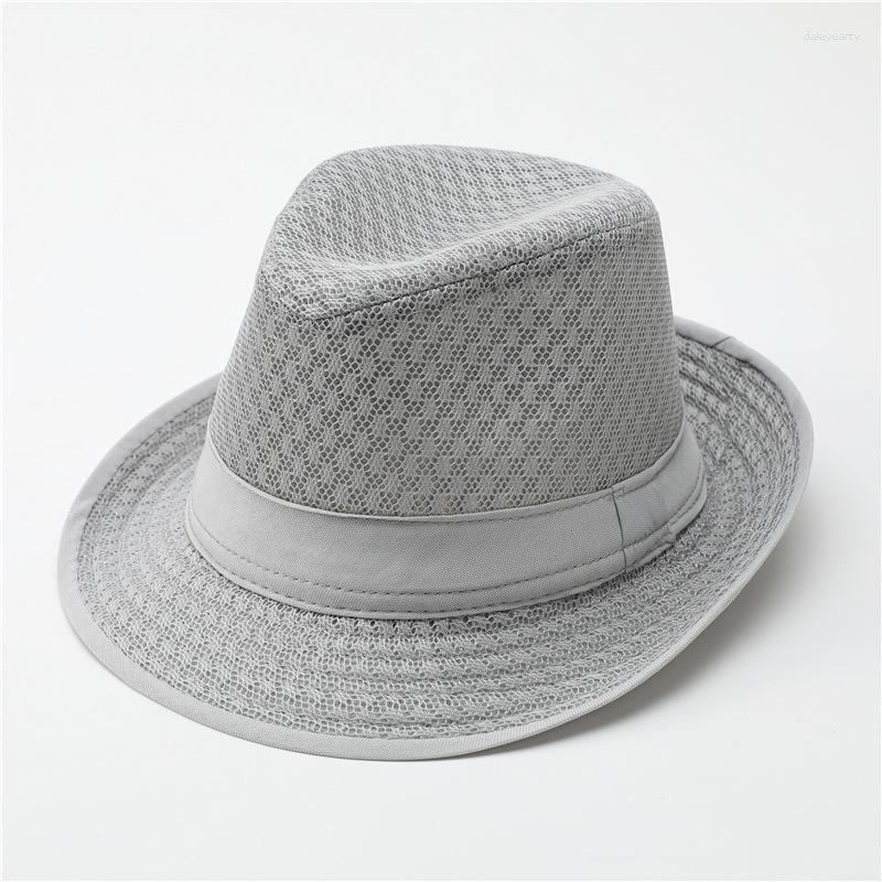

Berets Summer Dad Sun Hat Mesh Breathable Outdoor Fisherman Men, 04