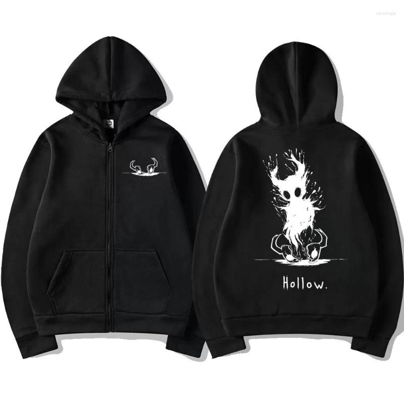 

Men' Hoodies Game Hollow Void Knight Zip Hoodie Men Women Anime Cartoon Zipper Men' Fashion Vintage Oversized Sweatshirt, Red