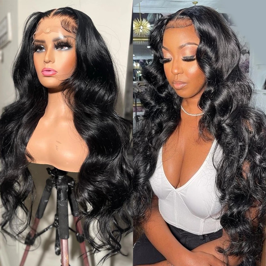 

New Product 28 Inch Body Wave Lace Front Wig Brazilian 360 Full Lace Wig Human Hair Pre Plucked Wigs For Women 13x4 13x6 Hd Lace Frontal Wig, Natural color