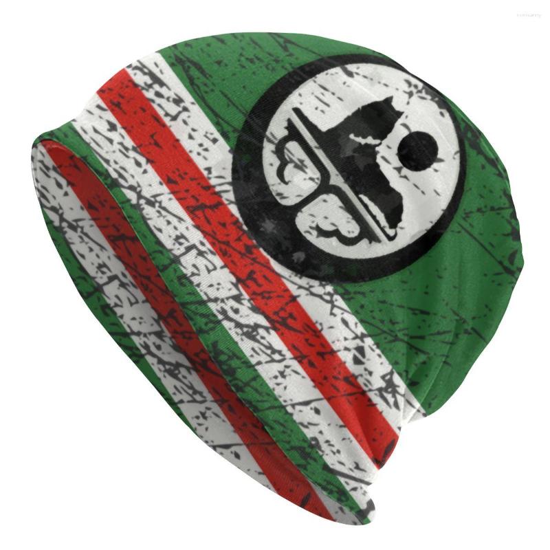 

Berets Cool Winter Warm Men Women Knitting Hats Adult Unisex Ichkeria Chechen Flag Skullies Beanies Caps Bonnet
