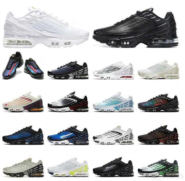 

2023 Tn Plus 3 Running Shoes Men Women Tn 3 Terrascape Triple Black White University Blue Gold Bullet Wild Prints Mens Trainer Outdoor Sneakers 40-46, 13