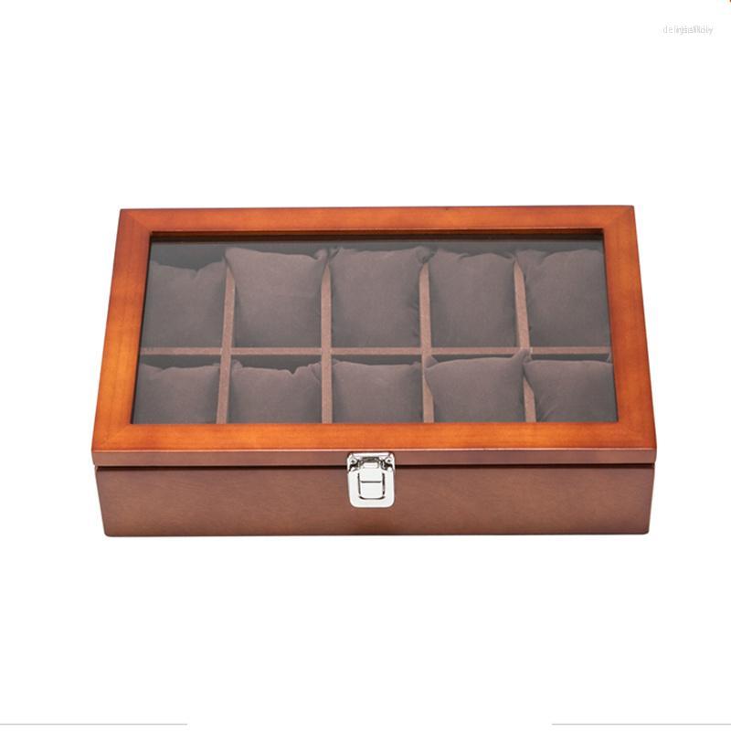 

Watch Boxes 10 Slots Storage Organizer Black Box For Women Luxury Gift Fashion Men
