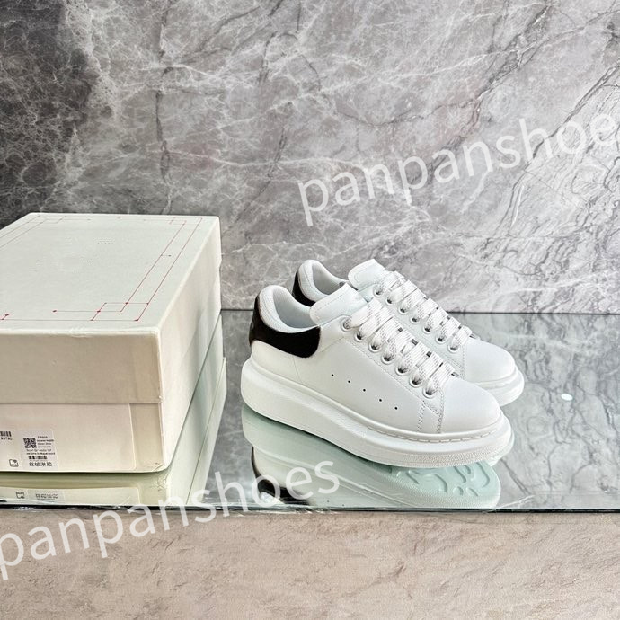 

Hot Designer sneaker shoe women Casual shoes mens leather white platforms with black outdoor sneakers size 35-46, 03