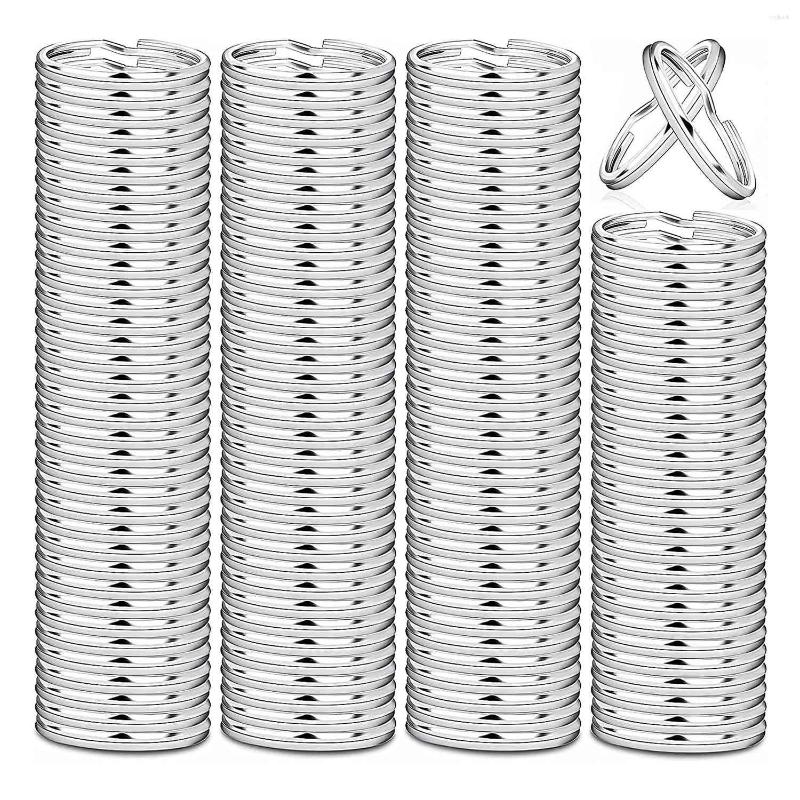 

Jewelry Pouches 200 Piece Key Rings 1Inch Stainless Steel Split Keyring For Keychains And Crafts (25Mm). Silver