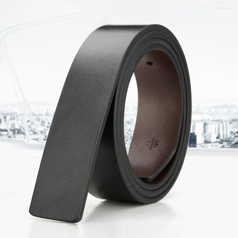 

Belts Cowhide Craft DIY Casual Designer No Buckle Girdle 3.3cm With Hole Genuine Leather Belt Classic Waistband, Picture shown