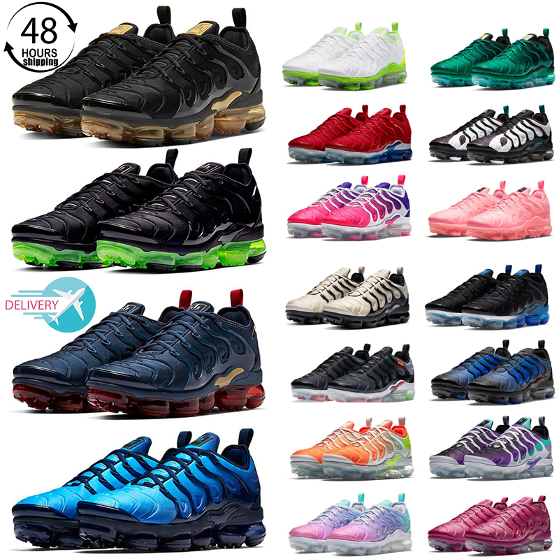

2023 Vapores MAX Plus tn Running ShOes Mens Women Terrascape All Black Griffey Reflective Grey White Blue orange gradients Since 1972 Trainers Designer Sneakers, #34 40-47