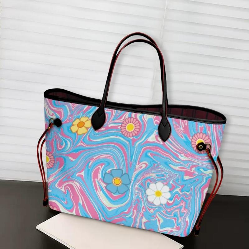 

Evening Bags Oil Painting Fantasy Color Casual Tote Graffiti Picture Flowers Handbag For Women Large Capacity Female Handle, Htgd2552bz29b