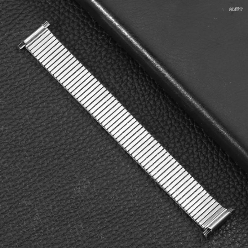 

Watch Bands 16/18/20/22MM Universal Stainless Steel Elastic Strap Wristwatch Bracelet Replacement Practical Watchband No Buckle