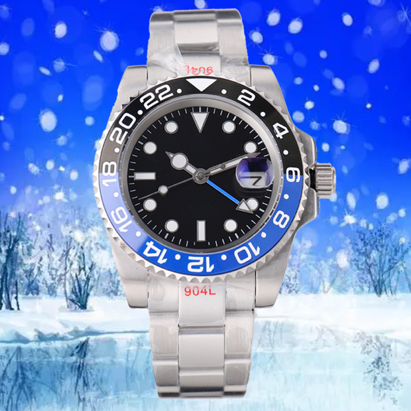 

Mens Watches designer watch 40mm Automatic Mechanical Watch Full Stainless Steel Blue Black Ceramic Sapphire WristWatches Super luminous luxury watches, S17