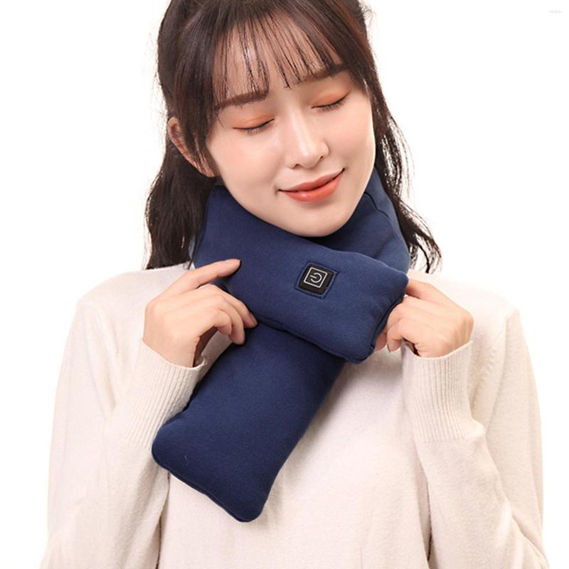

Scarves Winter Heated Scarf 3 Level Adjustable Temperature Women Heating Keep Neck Warmer Electric Wrap USB Charging