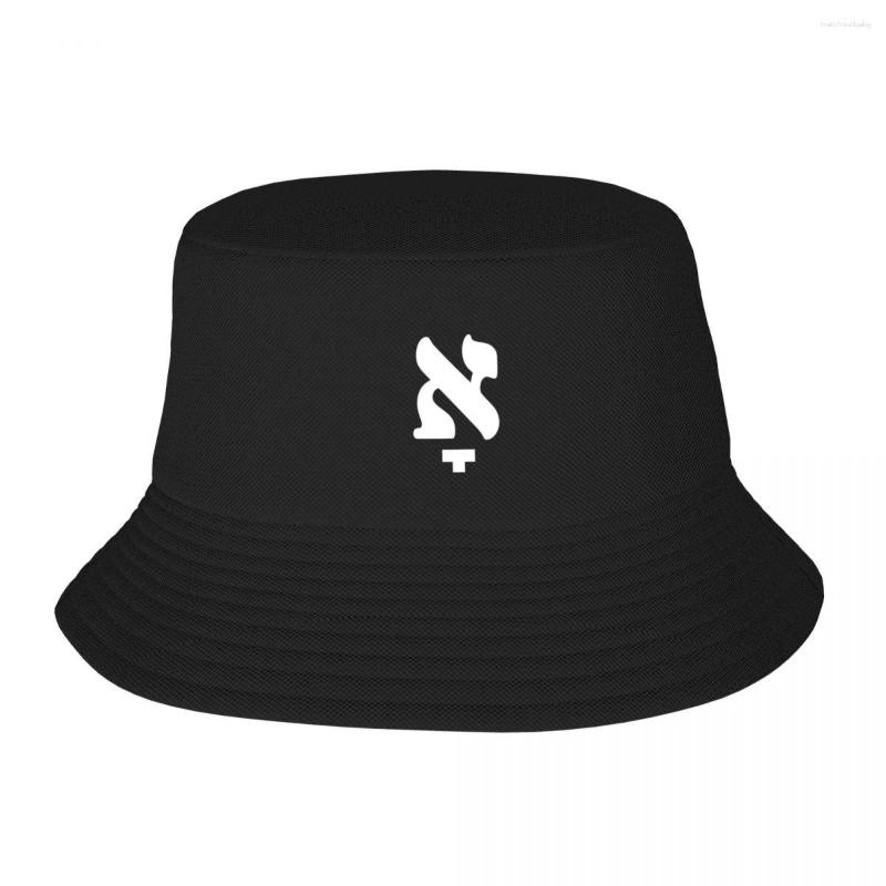 

Berets Komets Alef (Yiddish Symbol) Bucket Hat In Golf Beach Male Cap Women's, Black