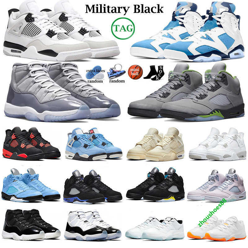

5 4 6 11 12 men women basketball shoes Military Black Cat Green Bean UNC Cool Grey playoffs Racer Blue Sail Red cherry 4s 5s 6s 11s 12s sports sneakers, 10