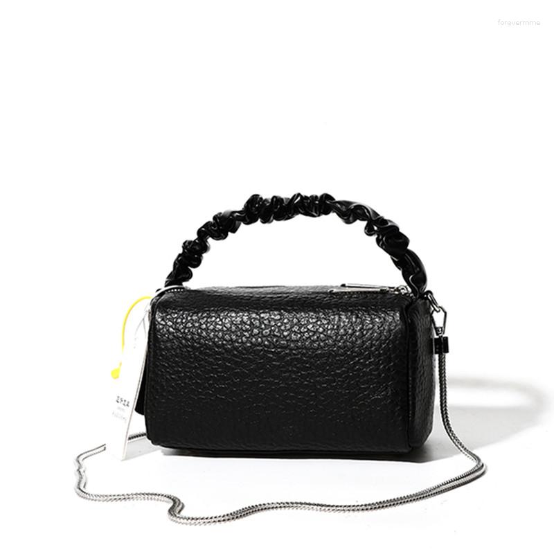 

Evening Bags Cowhide Handbag Women Designer Crossbody Shoulder Bag Fashion Chains Sac High Quality Genuine Leather Female Purse 2023, Beige