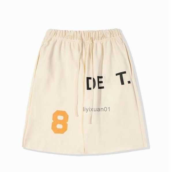 

Men's Shorts American Fashion Brand Galleryes Depts Hand-painted Splash Printing Pure Cotton Terry Fog High Street 5-point Casual Pants 2 QZH6