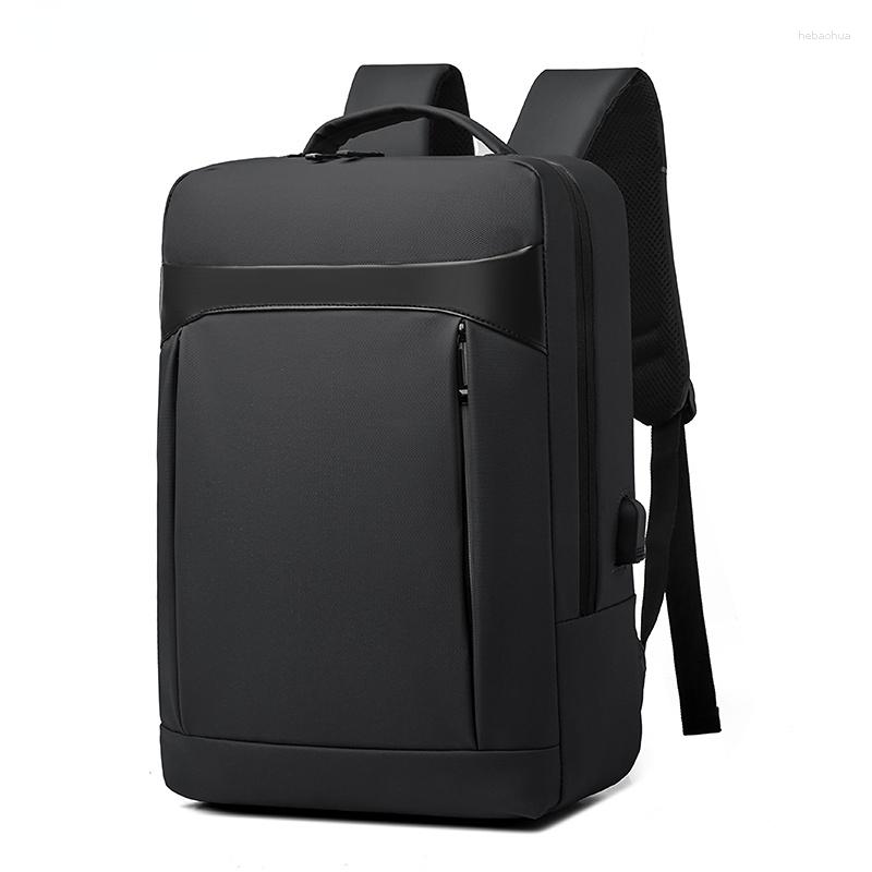 

Backpack 2023 Backpacks For Men Business Multifunctional Bag USB Charging Nylon Laptop 15.6 Inch Rucksack Large Capacity Portable, Black
