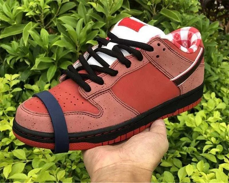 

Latest Brand Shoes sb Skatesboard Shoes Dnks Low Red Lobster Black Unisex Designer Shoes Luxury Outdoor Sneakers Top Quality Size Available Fast Ship With box, Brown