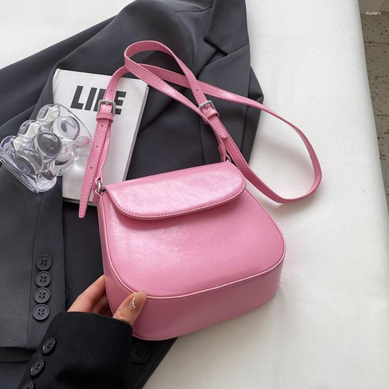 

Evening Bags Women's Shoulder 2023 Luxury Handbags Fashion Saddle Purses Small Designer Famous Female Crossbody Bag, Silver