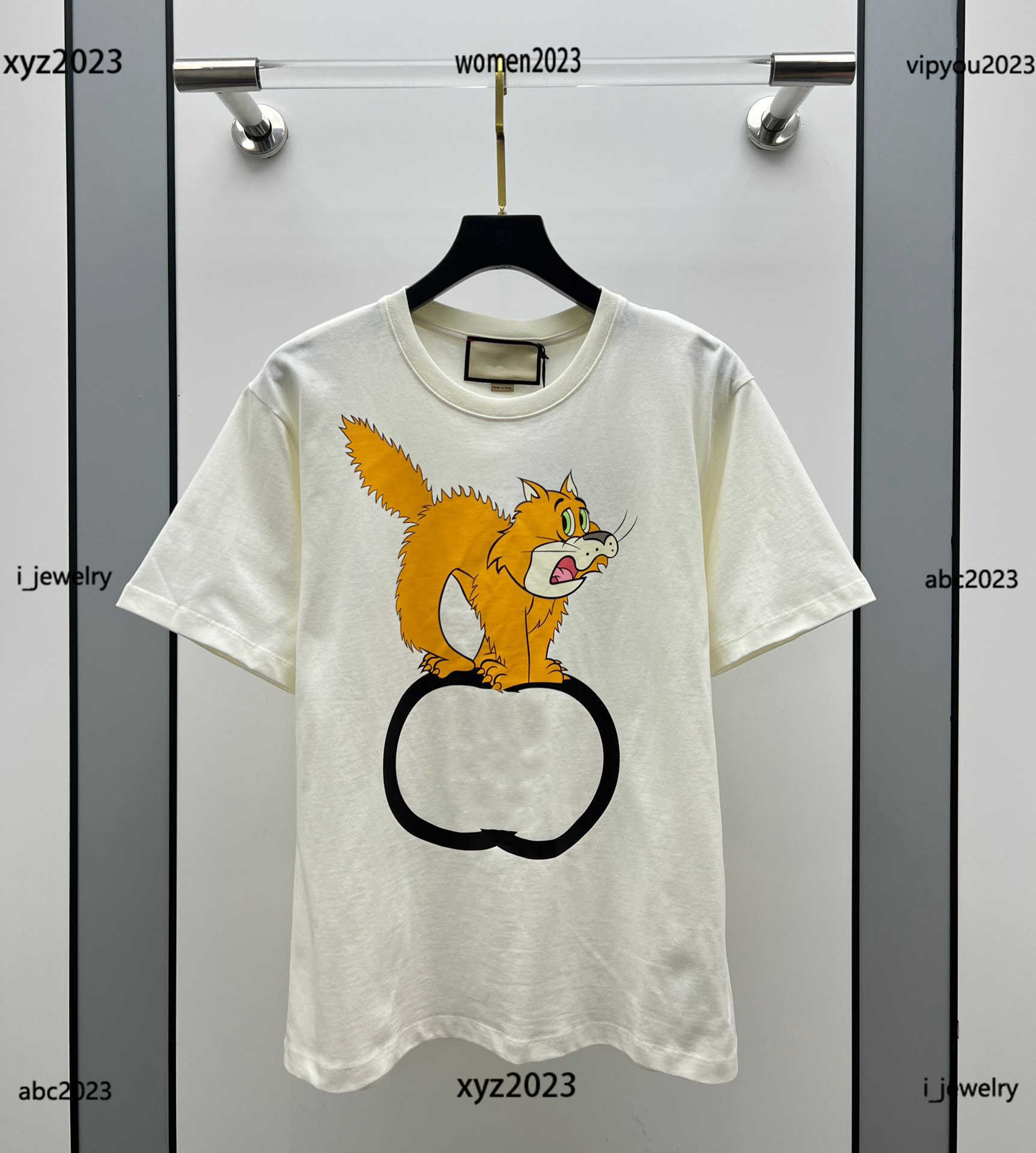 

designer clothes women T-Shirt Cartoon animal print Tees high quality girl short sleeve summer Round neck tops June23, #1