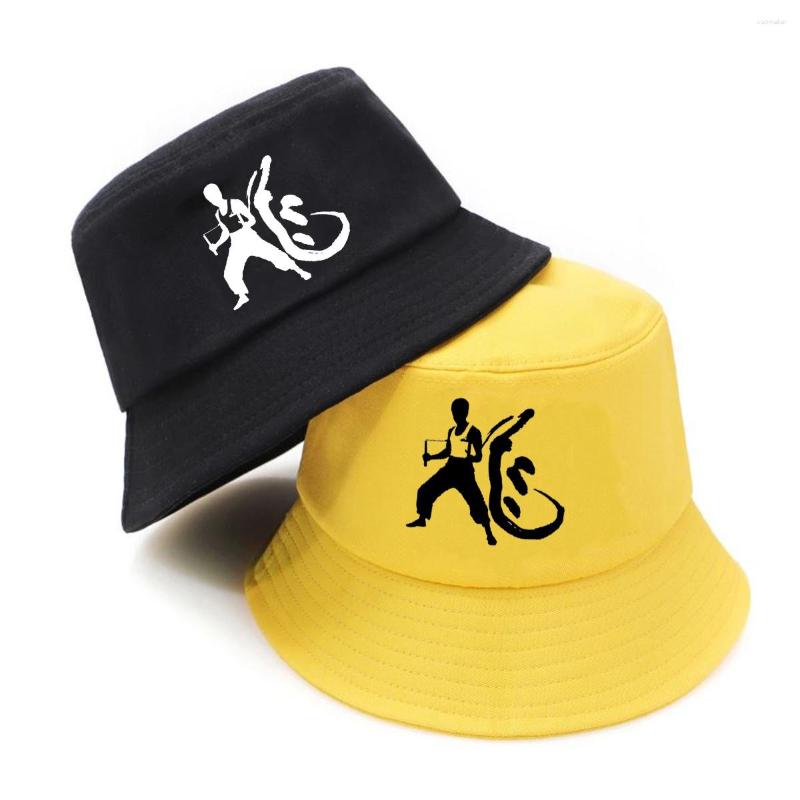 

Berets Anime Chinese Star Cartoon Bucket Hat Teenager Outdoor Fisherman Hats Summer Hip Hop Cap Unisex Streetwear Caps, 01