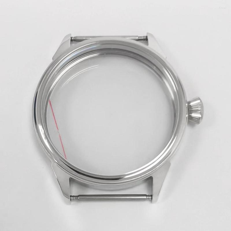 

Watch Repair Kits Matte 42mm Silver Case Solid Stainless Steel For ETA 6498 6497 Sea Gull ST3600 ST3620 Movement Watches Accessories Parts