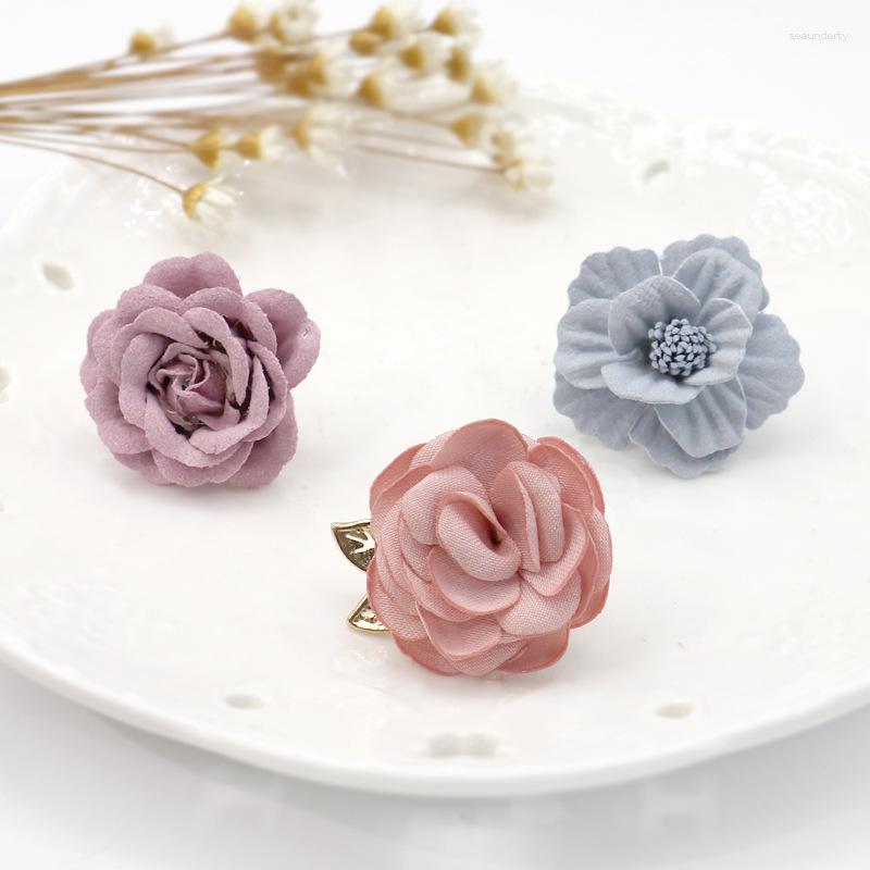 

Brooches 3pcs/Set Fabric Flower Collar Pins Mini Corsage Fashion Shawl Scarf Buckle Badge Jewelry Gifts For Women Accessories