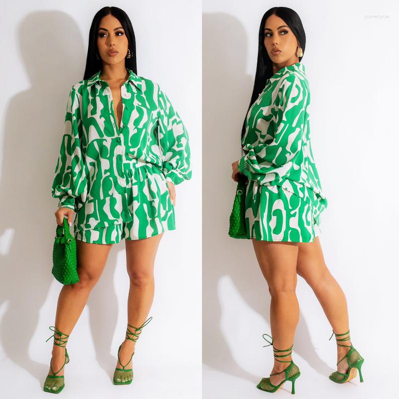 

Women' Tracksuits Casual Fashion Long Sleeve Shirt Wide Leg Shorts Clothing Suit Tracksuit Streetwear Summer Women Loose Two Piece Set, Orange