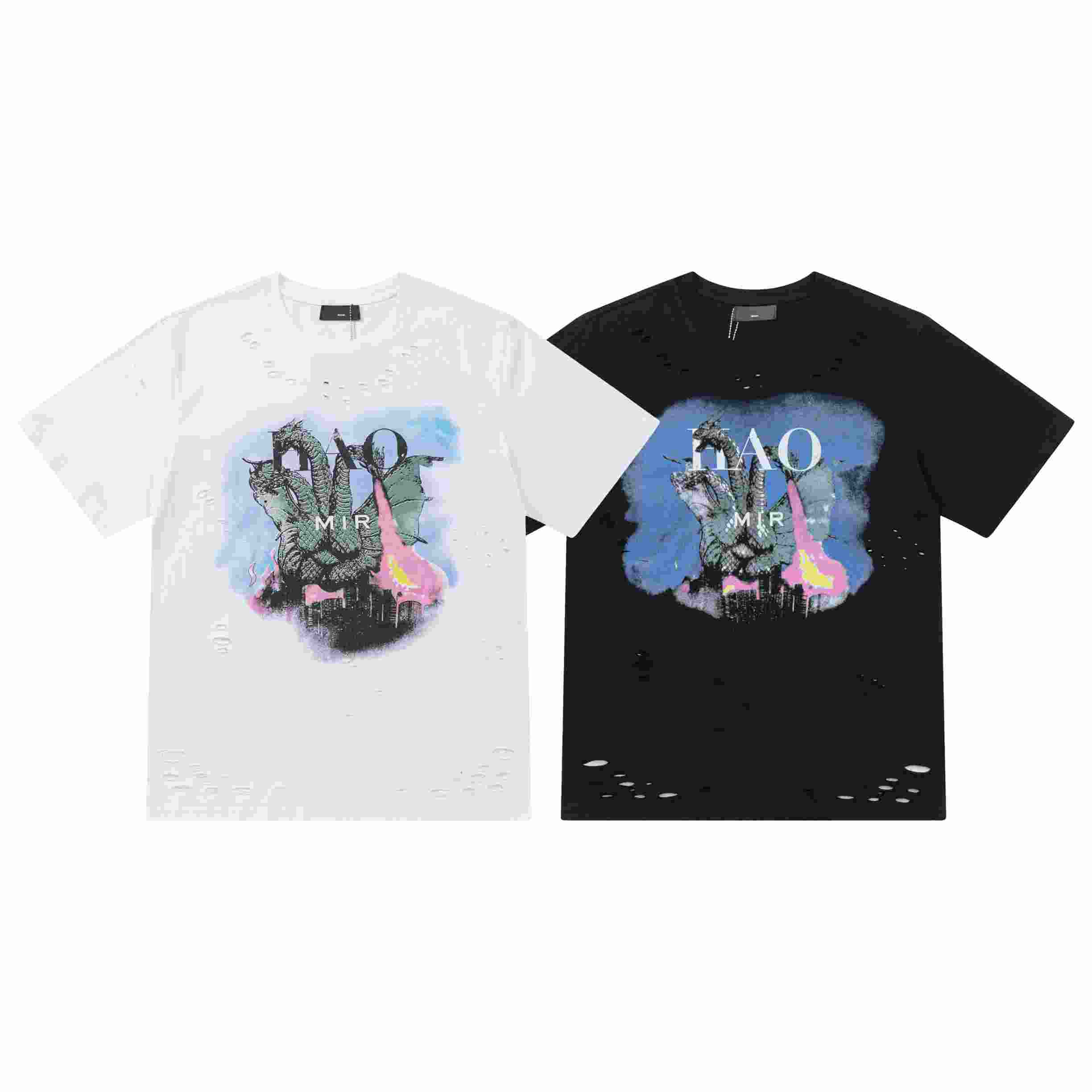 

2023 Designer Fashion Luxurys Amari T shirts Printed Fashion Mens and Women amris Tshirt Cotton t shirt Clothes Harajuku Streetwear Loose Hip Hop Street T-shirt 7070, White