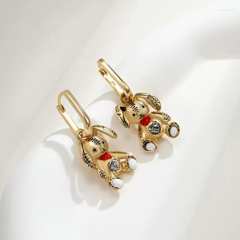 

Dangle Earrings Hoop Earring With Charms For Women Party Jewelry Accessories Lovely Animal Design Girls Christmas Bijoux