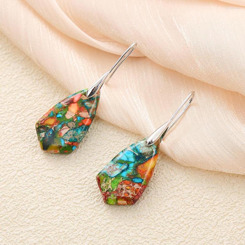 

Dangle Earrings Women's Multicolor Stone Retro Handmade Jewelry Wholesale