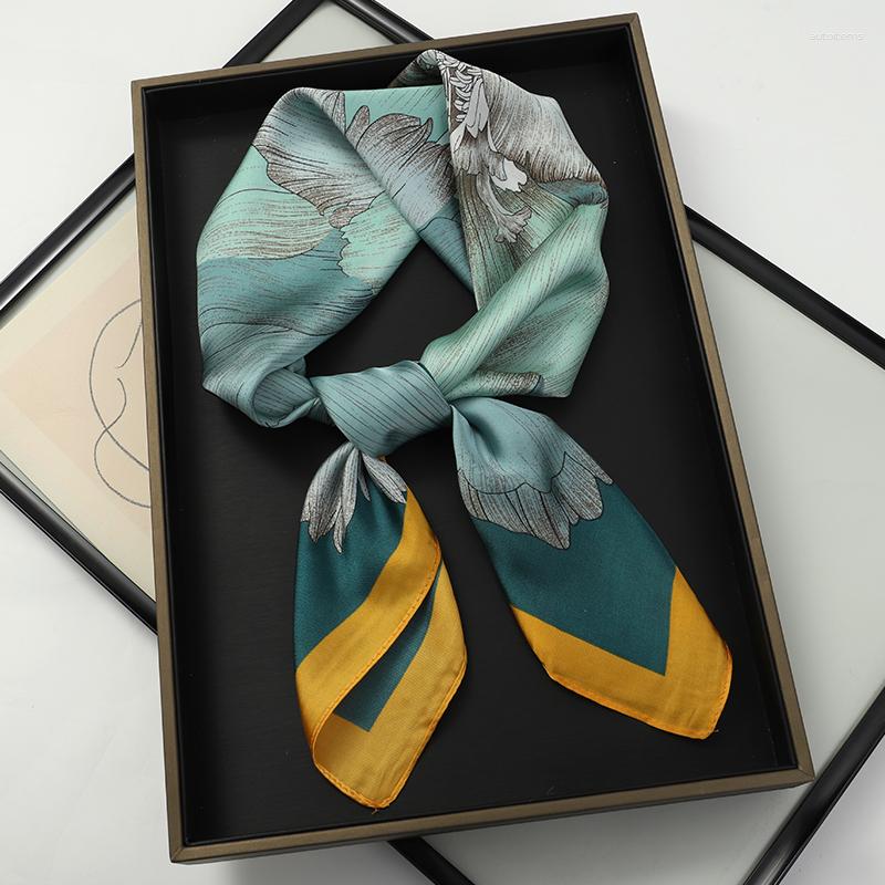 

Scarves Scarf Female Silk Neck Square Hair Foulard Head Band Shawls Wraps Neckerchief Women's Bandana