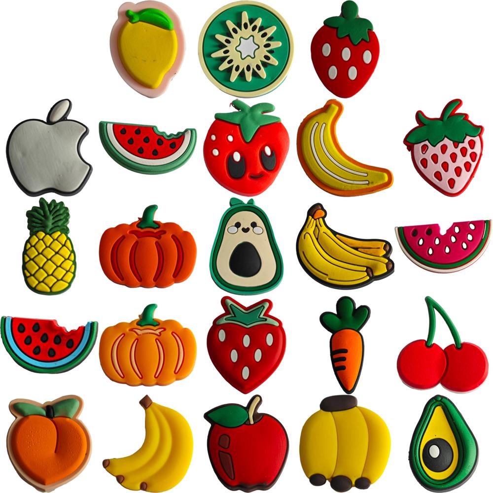 

Shoe Parts Accessories Fruit Pattern Decoration Charms For Clog Bubble Slides Sandals Clogs Sports Game Shoes Decorations Boys Men A Otjjk