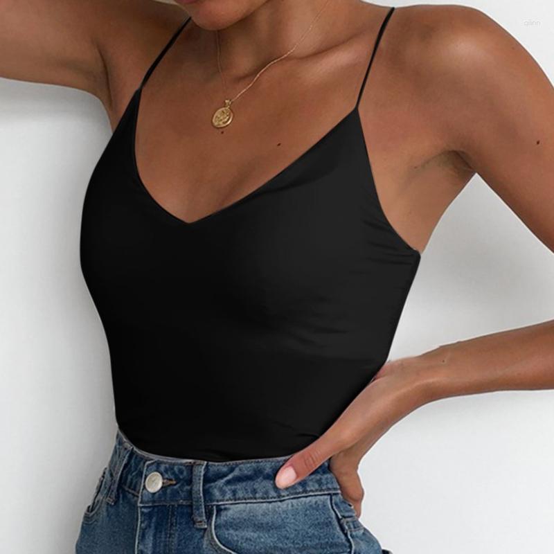 

Women' Tanks Summer Sexy Tops Women Thin Wild Solid Camis Vest Tank Female Strap Basic Slim Sleeveless Camisole Top Clothing, Black