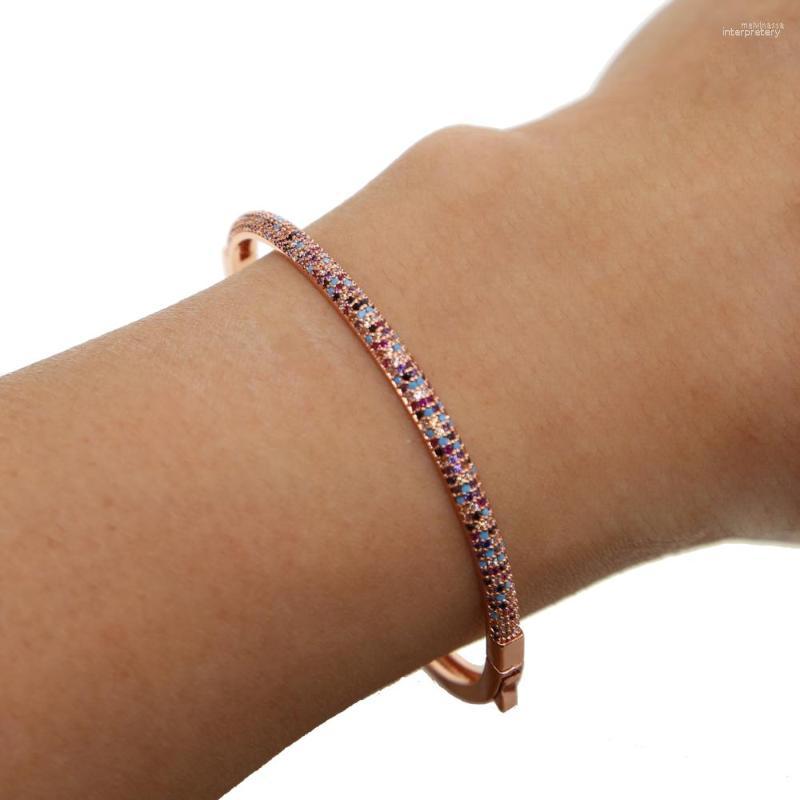 

Bangle Charm Women Quality Cz Cubic Zirconia Crystal Circle Fashion Jewelry