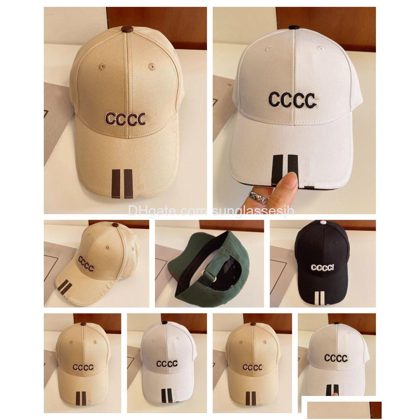 

Ball Caps Esigners Hats Unisex Baskball Snapback Fitted Hat Cotton Solid Colour Letter Sunshade Temperament Versatile Couple Travel Dhop1, As show