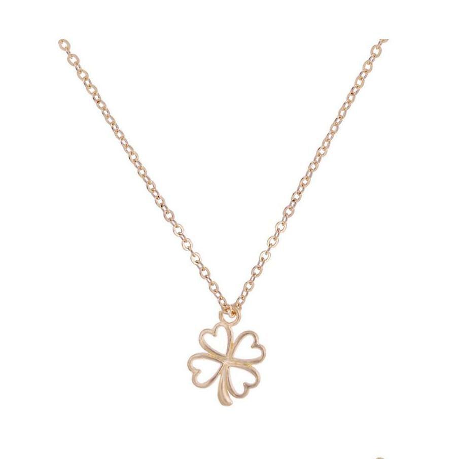 

Pendant Necklaces Simple Necklace Fourleaf Clover Series Lucky Collarbone Chain Drop Delivery Jewelry Pendants Oto3O Dhc8S