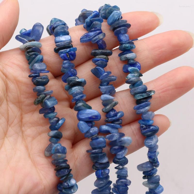 

Beads Natural Stone Irregularly Shaped Dark Blue Aventurine Gravel Beaded For Jewelry Making DIY Bracelet Necklace Accessories