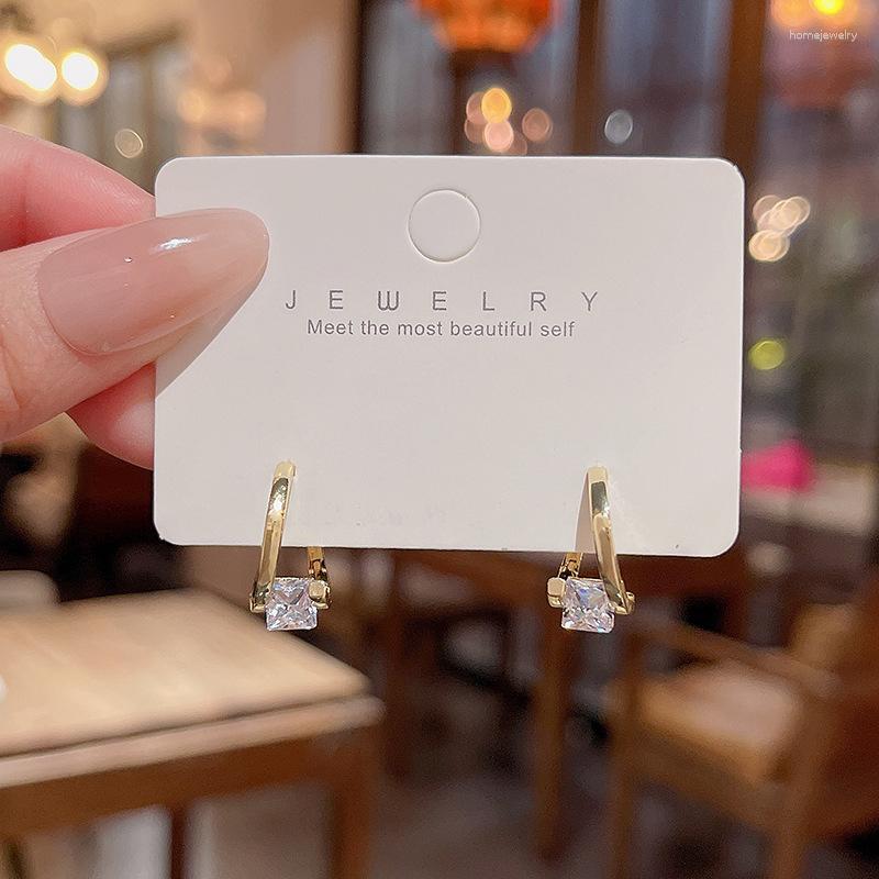 

Dangle Earrings TIOWIOS 2023 S925 Silver Needle Delicate Square Irregular Women Geometric Fashion Light Luxury Stud Earring Party