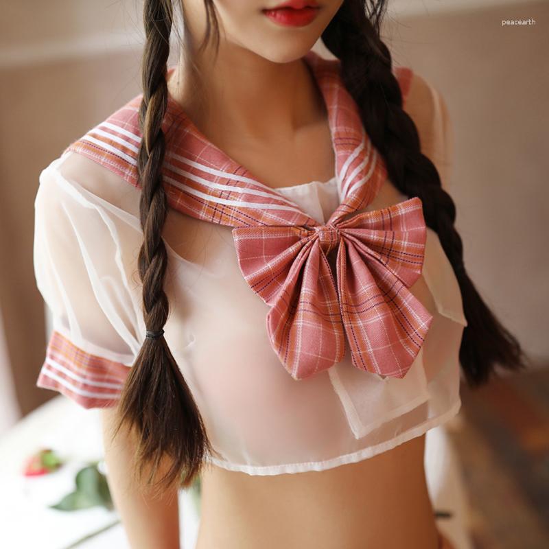 

Bras Sets Sexy Underwear Pajamas Coquettish Seduction Passion Super Bed Gown Uniform Husband Artifact Flirt, Picture shown