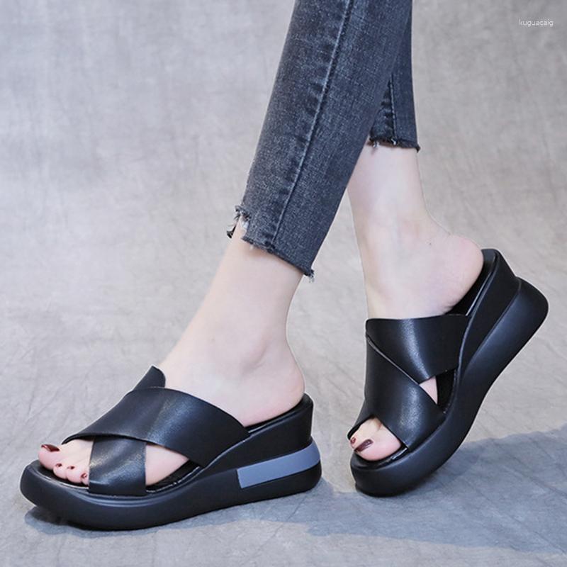 

Sandals Women's Open Toe Fashion Summer 2023 Outdoor Non-Slip Womens Wedge Buckle Shoes For Women Footwear Female, 40 beige