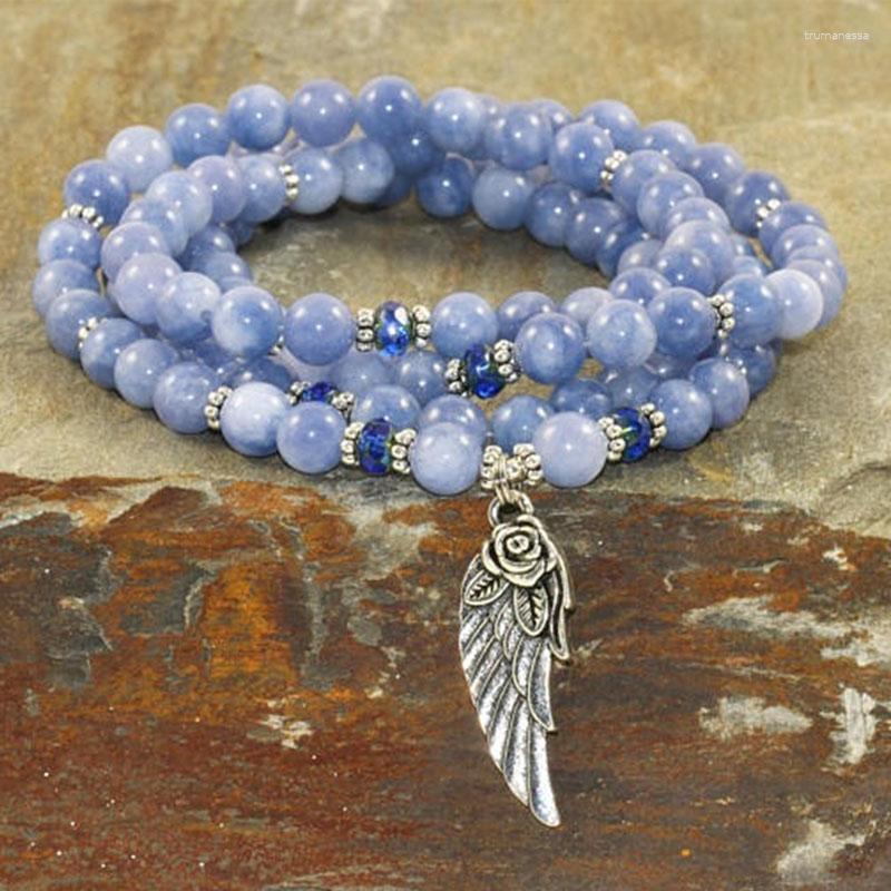 

Strand Beaded Strands 108 Mala Fluorite Necklace Wrap Bracelet Meditation Yoga Buddhist Beads Om Raym22