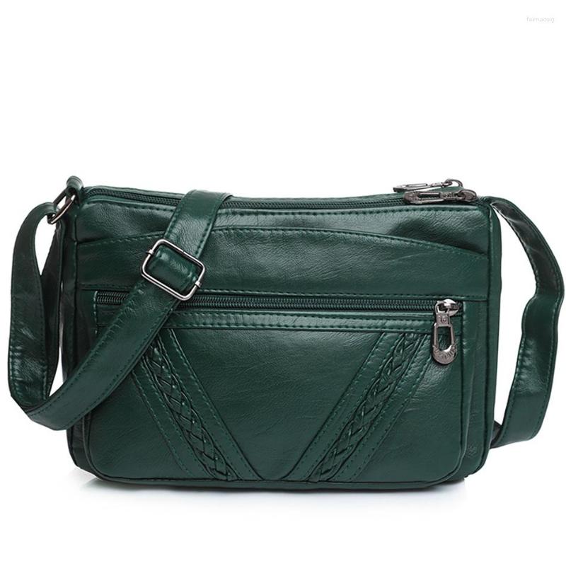 

Evening Bags 2023 Trend Women Bag Soft PU Leather Crossbody Luxury Designer Handbag Purse Elegant Retro Shoulder Messenger For Female, Black